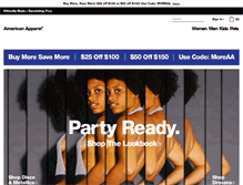 Tablet Screenshot of americanapparel.net